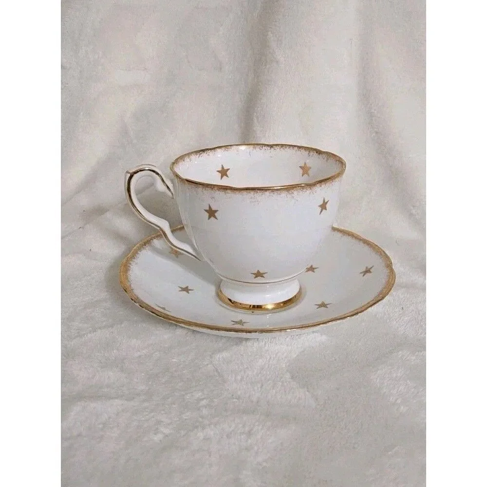 Vtg Royal Stafford Masonic Eastern Star Tea Cup & Saucer